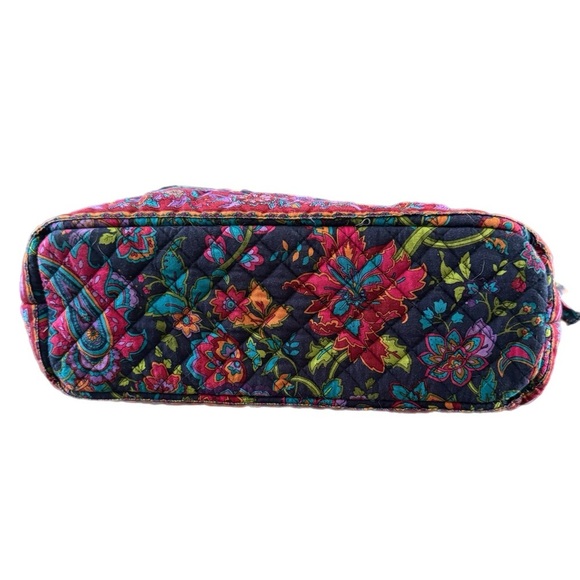 Stephanie Dawn Shoulder Bag Zippered Tote Plum Floral Purse Preppy Boho 14x8x4” - Picture 9 of 10